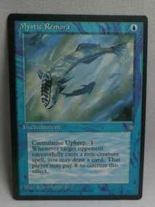 MYSTIC REMORA - Ice Age - Magic the Gathering MTG Trading Card 1995 #6