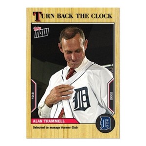 Alan Trammell 2022 TOPPS NOW Turn Back The Clock 192 Presale Manage Tigers Club