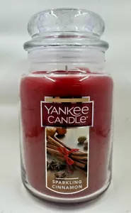 Yankee Candle 22 oz classico stoppino singolo grande barattolo profumato cannella frizzante - Foto 1 di 5