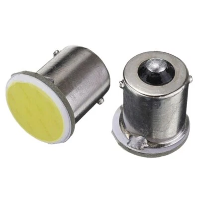 Ampoules R10W R5W LED COB 6000K 1156 G18.5 Veilleuses extra blanches 12V - Photo 1/2