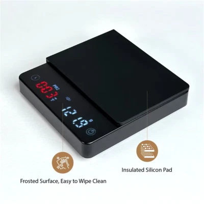 Mini Báscula de Café Nano con Temporizador Báscula de Espresso con Tara Automática Touch Sen - Imagen 1 de 4