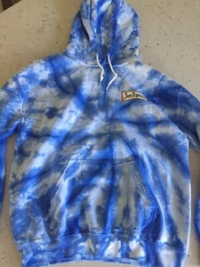 Jack's Surf Shop Blue White Tye die Hoodie Mens Size M Sweatshirt Beach NEW - Picture 1 of 11
