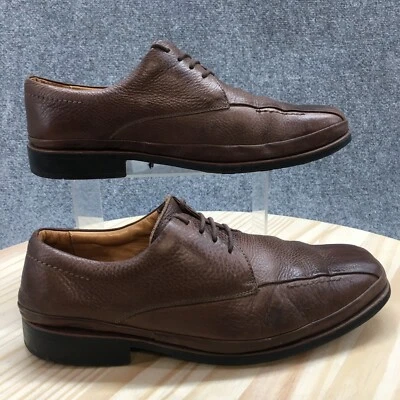 Sapato Sandro Moscoloni Masculino 9.5 D Vestido Biqueira de Bicicleta Oxford 19012 Couro Marrom - Imagem 1 de 4