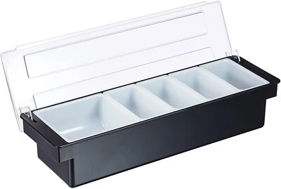 HENDI CONTENITORE PORTA CONDIMENTI INGREDIENTI 5 SCOMPARTI ABS 552131 BAR 2 2024