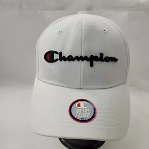 Champion Men's Baseball Cap Hat Strapback White OSFM - Picture 1 of 10