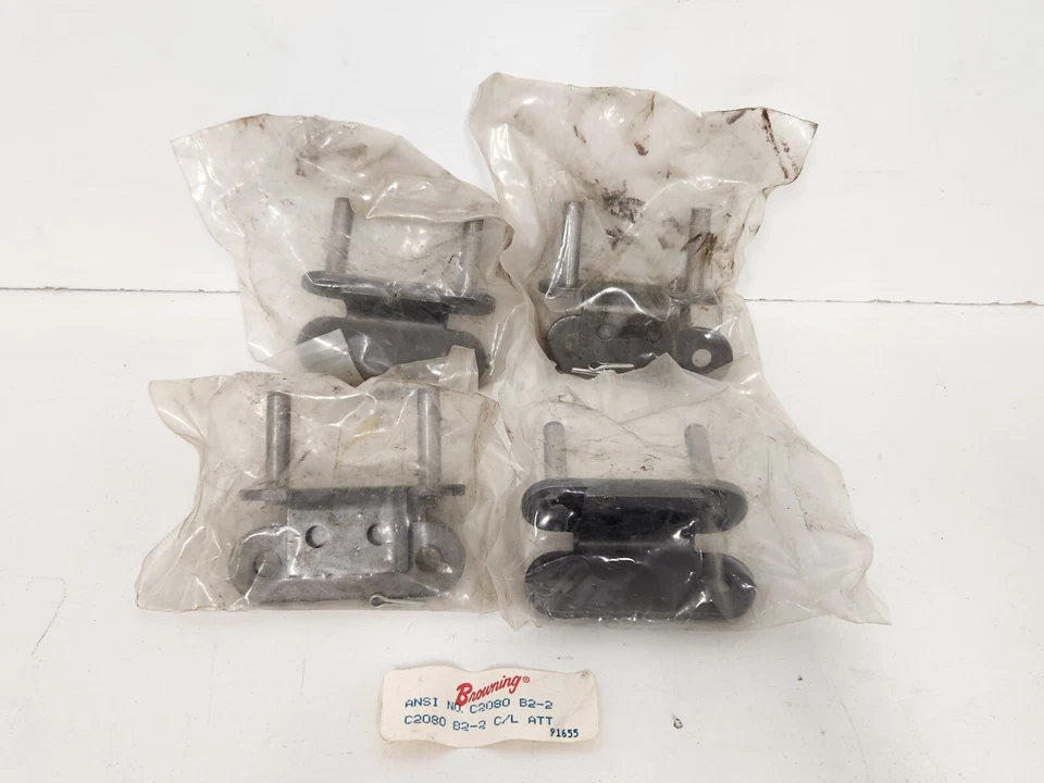 LOT OF (4) NEW IN BAG! BROWNING ROLLER CHAIN LINK C2080 B2-2 C/L - Image 1 of 1