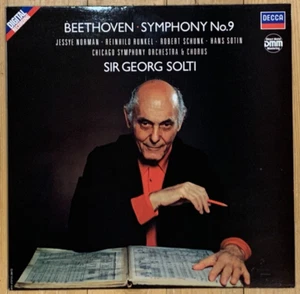 Beethoven Symphony No.9 SIR GEORG SOLTI Original 1987 Decca Digital LP MINT - Bild 1 von 4