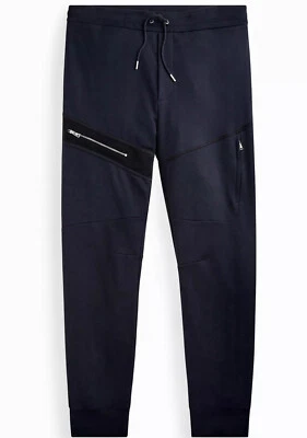 Pantalones deportivos Ralph Lauren etiqueta púrpura RLX azul marino gamuza ribete XL Foto 1 de 4