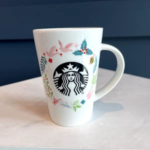 Starbucks 12 oz Mermaid Winter Holiday Christmas Ceramic Mug - Picture 1 of 6
