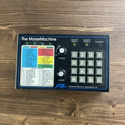AEA MM-3 Morse Machine Electronic CW/Morse Code Practice Keyer Morse Untested - Image 1 of 3