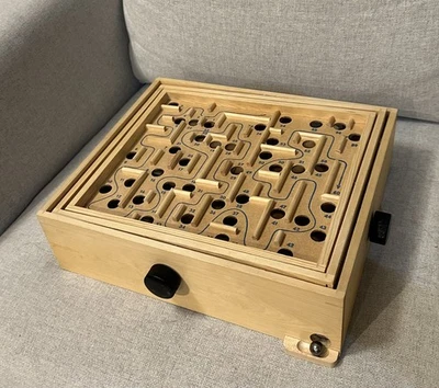 Sweden Brio Labyrinth Wooden Maze Game Box 1950s Labyrintspel BALL INCLUDED - Image 1 of 3