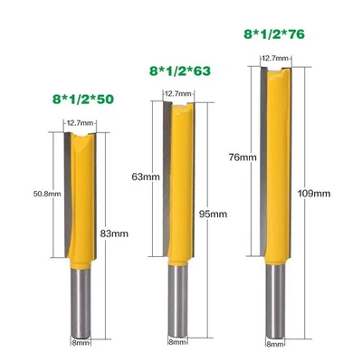 Extra langer gerader Fräser Holzbearbeitung Fräser Hartmetall 6 35 mm Schaft - Bild 1 von 4