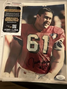 Jessie Sapolo Autographed 8x10 Photo San Francisco 49ers JSA COA - CG35941 - Picture 1 of 1