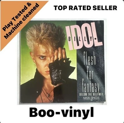 Billy Idol - Flesh for fantasy - 12" Vinyl Record European Issue VG+ / VG+ - Image 1 of 4