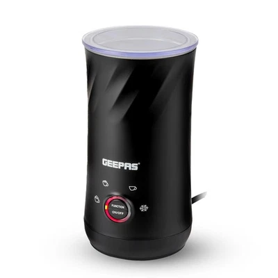 GEEPAS Elektrischer Milchaufschäumer/Dampfgarer & Wärmer Schaumige Heiße Schokolade Kaffee Lattes