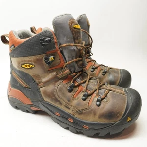 EUC! Keen Utility Herren 10 D Pittsburgh 6" weiche Spitze braune Stiefel leicht eingebrochen - Bild 1 von 11