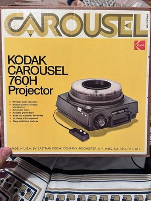 Proyector deslizante KODAK Carousel 760H con control remoto, OEM remoto manual de usuario limpio Foto 1 de 4