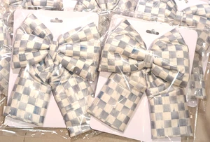 MacKenzie Kinder Sterling Karo Schleifen - Größe Large 9 x 14", Set aus zwei - Bild 1 von 6