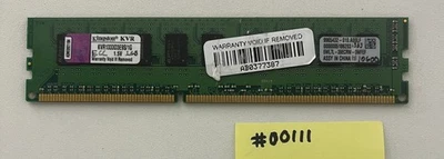 Kingston 1GB PC3-10600E DDR3-1333 ECC Server Memory RAM KVR1333D3E9S/1G - Image 1 of 2