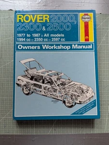 Rover SD1 2000, 2300, & 2600 (1977-1987) Haynes Workshop Manual - Picture 1 of 8