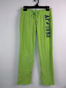 Abercrombie and Fitch women's small green Y2K wide leg low rise sweatpants - Picture 1 of 9