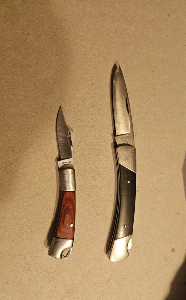 Vintage BUCK USA 501 Pocket Knife SCRIPT Pre Date Code Micarta Handle + 1 - Image 1 of 4