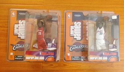 McFarlane NBA LeBron James Rookie Figures Lot Cleveland Cavaliers The King GOAT  - Image 1 of 4