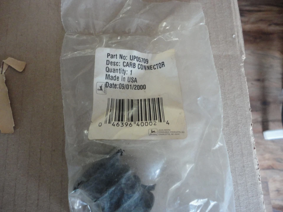 ONE GENUINE HOMELITE 410, RUBBER INTAKE BOOT, PART  UP05709 Factory Sealed PKG. - Image 1 of 1