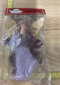 6” VINTAGE Purple Angel Ornament Plastic NWT - Picture 1 of 2