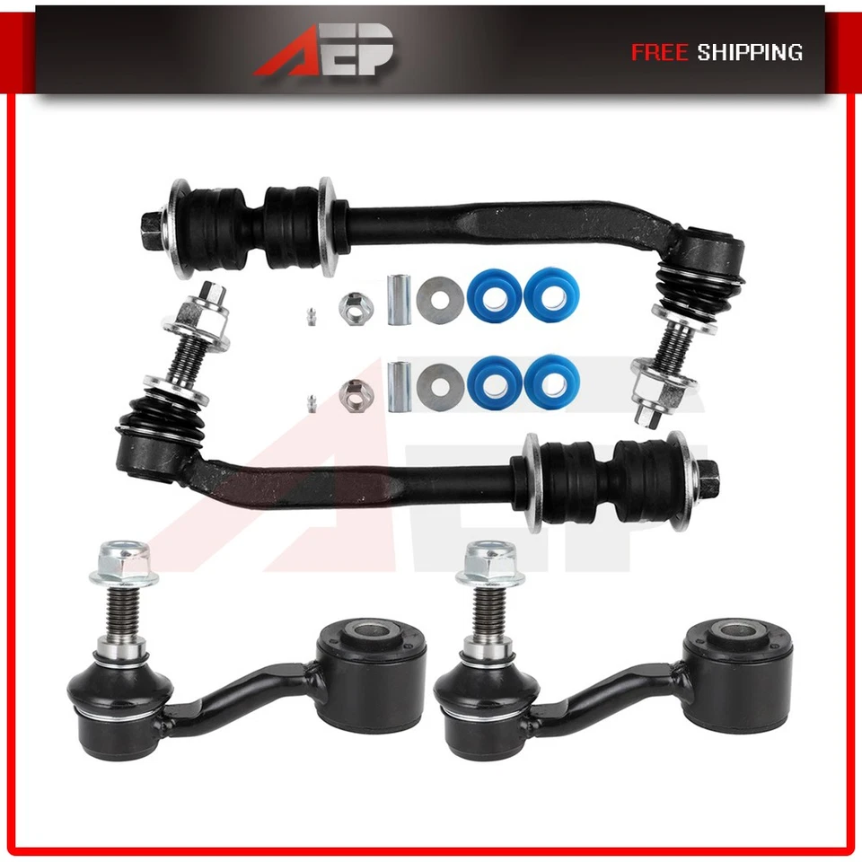 Fit For 2007-2009 Chrysler Aspen 4 Pieces Front Rear Stabilizer Bar End Link - Image 1 of 1