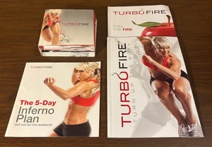 TurboFire DVD Workout Intense Cardio Conditioning 11 Disc DVD Set w/ books (GUC) - Picture 1 of 5