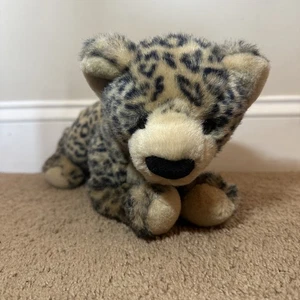 Douglas Larry Leopard Big Cat Plush Stuffed Animal Retired Tag Cut - Picture 1 of 16