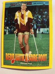 1997 AFL Michael Voss Maggi 2 Minute Noodles Bear With A Sore Foot - Picture 1 of 2
