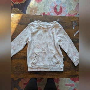 Garanimals Toddler Kids Forest Print Long Sleeve Shirt - Cream Size 3T - Picture 1 of 8
