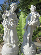 Pair Antique German Sevres quality Bisque/Parian ware  Figurine Statue  Marked