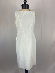 Lafayette New York 148, Size 6 Green Embellished Sleeveless Midi Dress - Picture 1 of 3