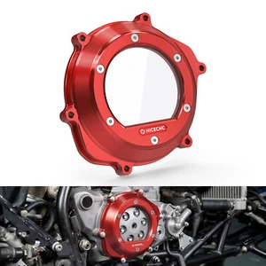 NICECNC Clear Clutch Cover Right Case For Honda TRX450R Kick Start 2006-2008 Red - Picture 1 of 9
