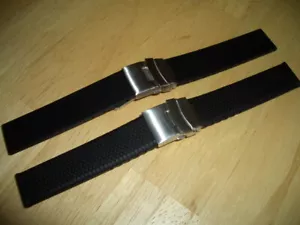 Cinturino orologio diver in silicone, 18, 20, 22 o 24 mm, profilo pneumatico o liscio - Foto 1 di 3