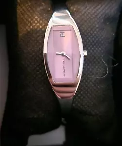 Ted Lapidus Women's Quartz Watch - Pink Dial, Silver Band - 35mm - Picture 1 of 4