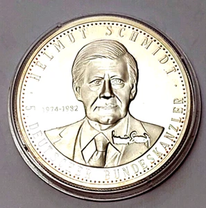 Helmut Schmidt 5. Bundeskanzler Silber 999 PP Ø 40mm Bundesrepublik Deutschland - Bild 1 von 2