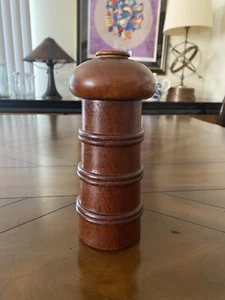 Vintage MCM Dansk Jens Quistgaard Teak Wood Ribbed Peppermill/Salt Shaker7.25'' - Picture 1 of 13