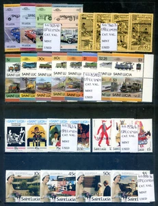 St. Lucia 1984 to 1986, 6 specimen commemoratives unmounted mint (2023/03/03#08 - Picture 1 of 1
