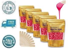 New Pink Rose Hard Wax Beads Painless Waxing Bean Hair Removal 5 Bag 500g Set