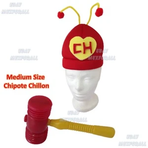 Chipote Chillon Tamaño Mediano y Sombrero Chapulín Colorado México TV Disfraz Fiesta - Imagen 1 de 3