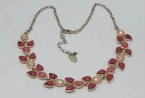Collana girocollo NINE WEST vintage collezione America arancione finta calcite - Foto 1 di 8