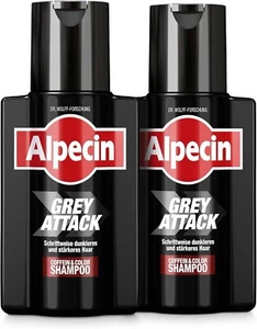 Alpecin Grey Attack Caffeine Shampoo - 200ml (Pack of 2) - Foto 1 di 6