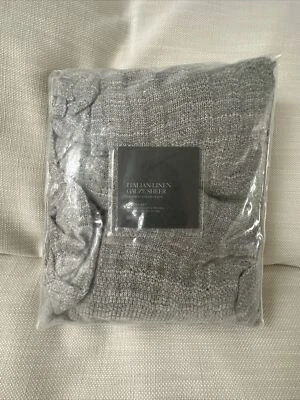 Restoration Hardware Italian Linen Gauze Sheer Drapery  Rod-Pocket 50x108 Nickle - Image 1 of 4