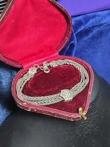 ANTIKE EDWARDIANISCHE SILBER ALBERTINA 24 CM LANG UM 1900 - Bild 1 von 10