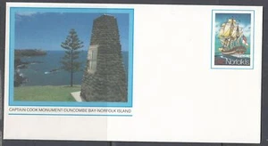 Norfolk Is. - 24c Captain Cook's Resolution Stationar Envelope - Picture 1 of 1