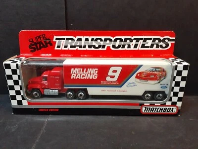 MATCHBOX SUPER STAR TRANSPORTERS EDICIÓN LIMITADA 1990 MELLING RACING 9 ELLIOTT Foto 1 de 2